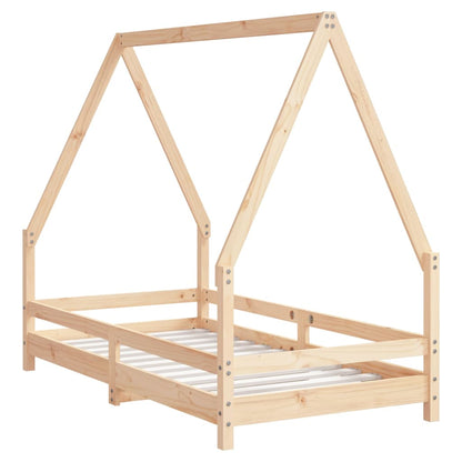 Kids Bed Frame 80x160 cm Solid Wood Pine