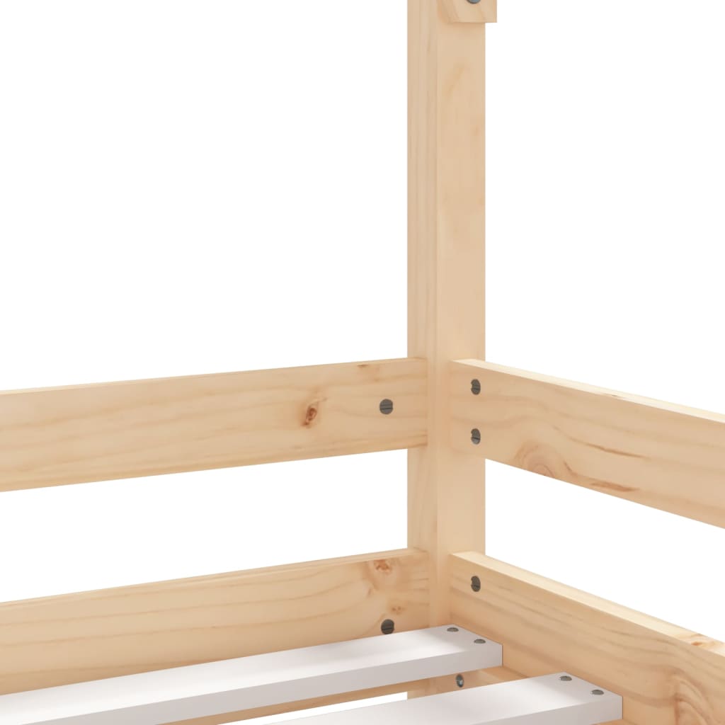 Kids Bed Frame 80x160 cm Solid Wood Pine