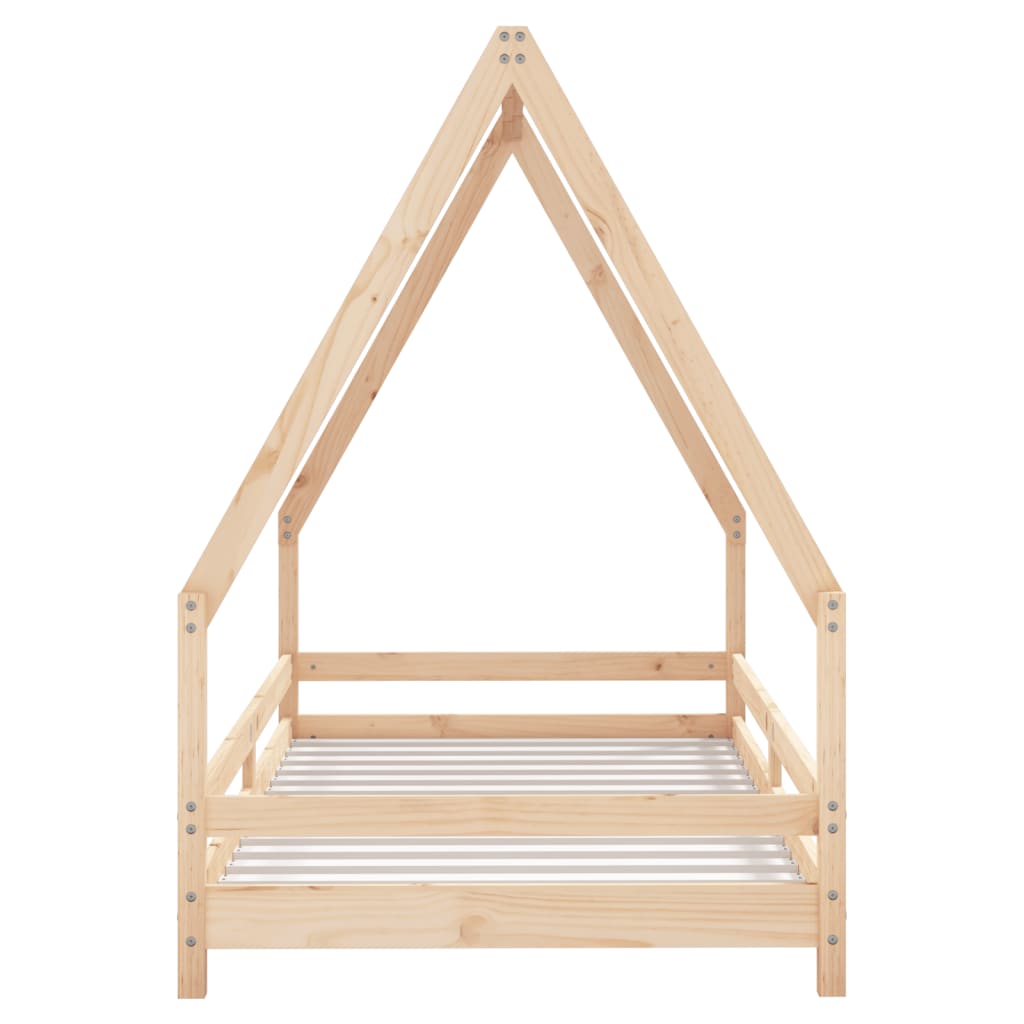 Kids Bed Frame 90x190 cm Solid Wood Pine