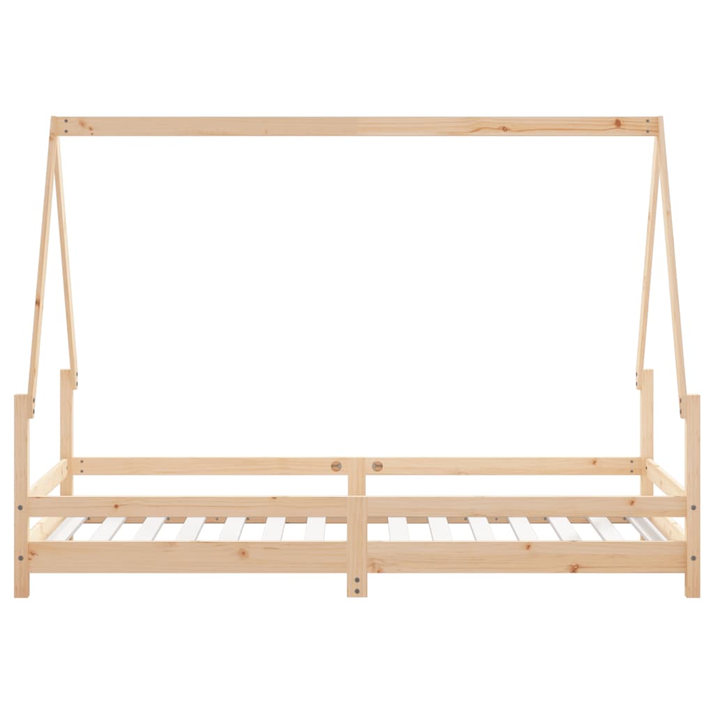 Kids Bed Frame 90x190 cm Solid Wood Pine