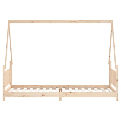 Kids Bed Frame 80x200 cm Solid Wood Pine