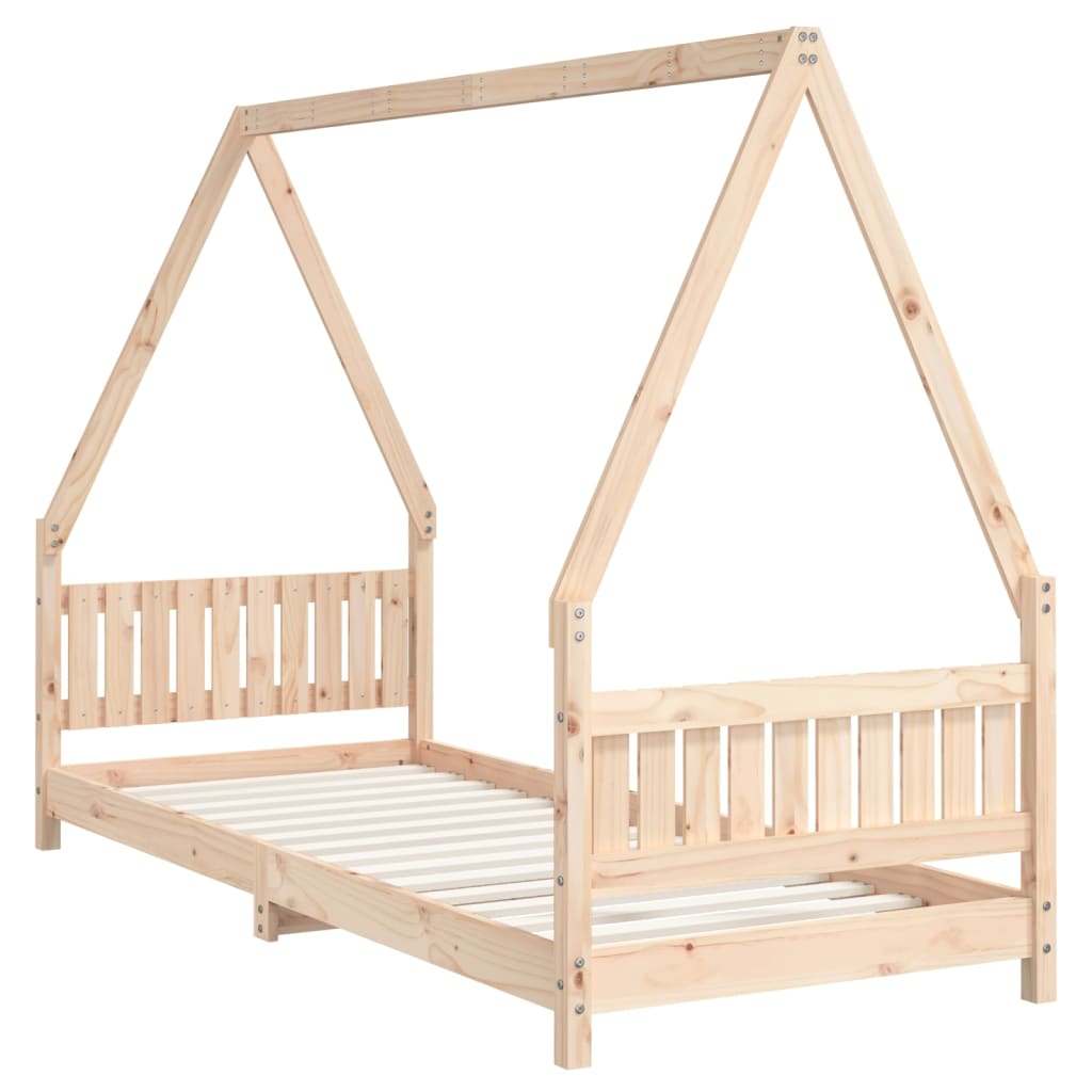 Kids Bed Frame 80x200 cm Solid Wood Pine