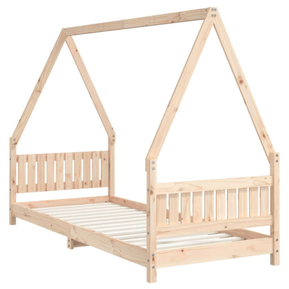 Kids Bed Frame 80x200 cm Solid Wood Pine