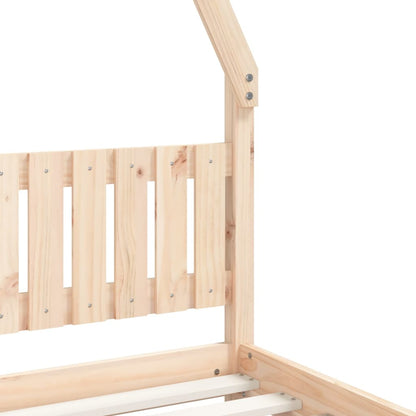 Kids Bed Frame 80x200 cm Solid Wood Pine