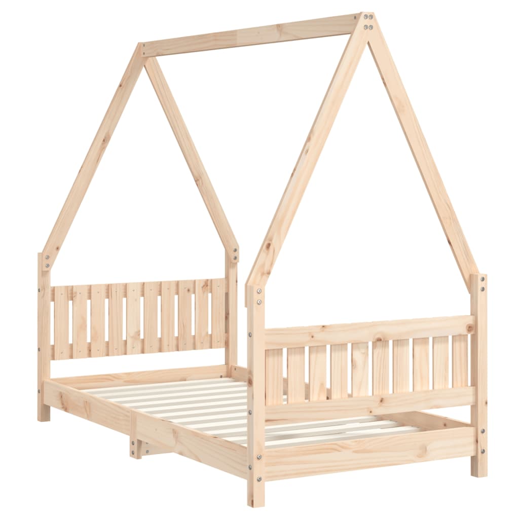 Kids Bed Frame 80x160 cm Solid Wood Pine