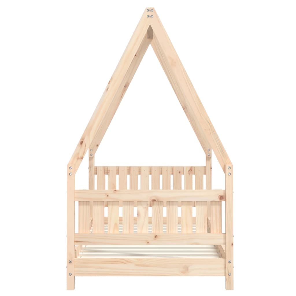 Kids Bed Frame 80x160 cm Solid Wood Pine