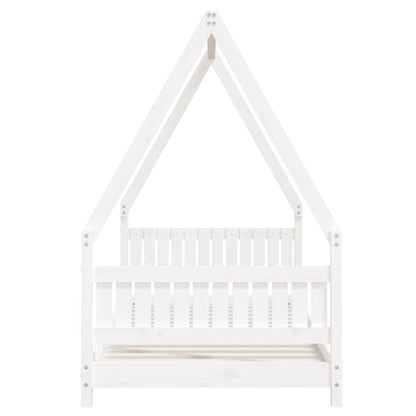 Kids Bed Frame White 90x190 cm Solid Wood Pine