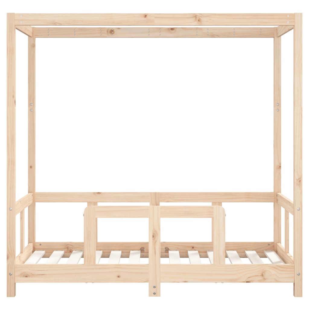 Kids Bed Frame 70x140 cm Solid Wood Pine