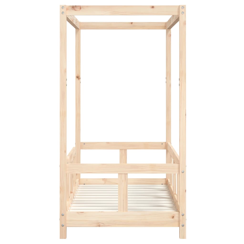 Kids Bed Frame 70x140 cm Solid Wood Pine