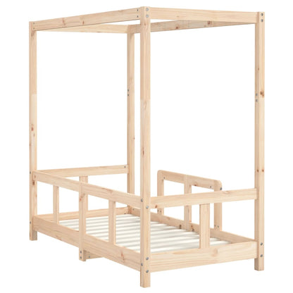 Kids Bed Frame 70x140 cm Solid Wood Pine