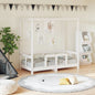 Kids Bed Frame White 70x140 cm Solid Wood Pine