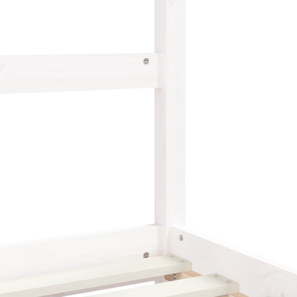 Kids Bed Frame White 80x160 cm Solid Wood Pine