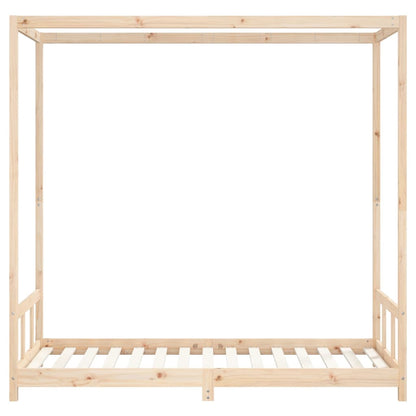 Kids Bed Frame 90x190 cm Solid Wood Pine