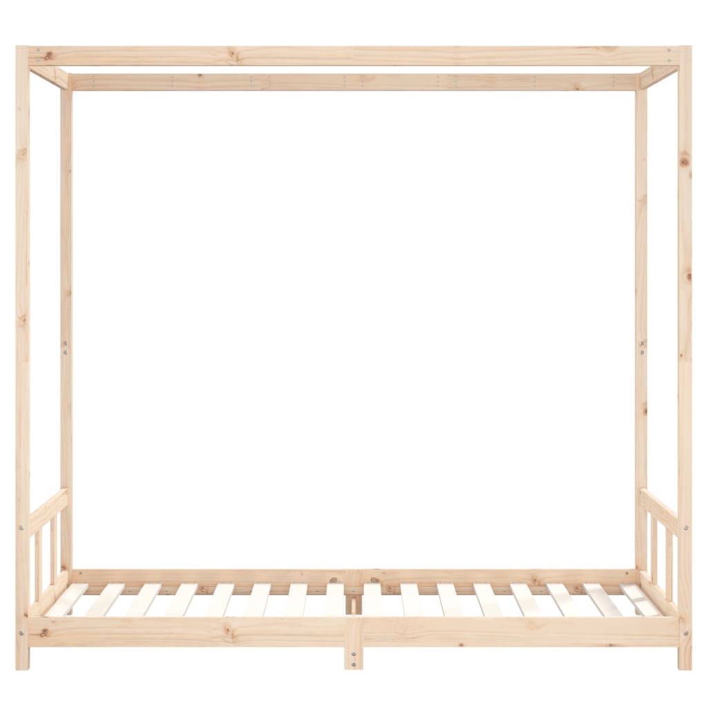 Kids Bed Frame 90x200 cm Solid Wood Pine