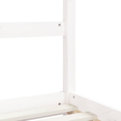 Kids Bed Frame White 90x200 cm Solid Wood Pine