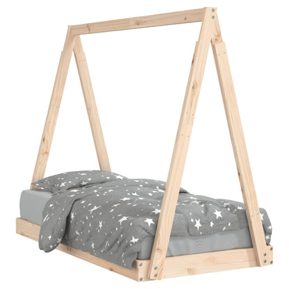 Kids Bed Frame 70x140 cm Solid Wood Pine