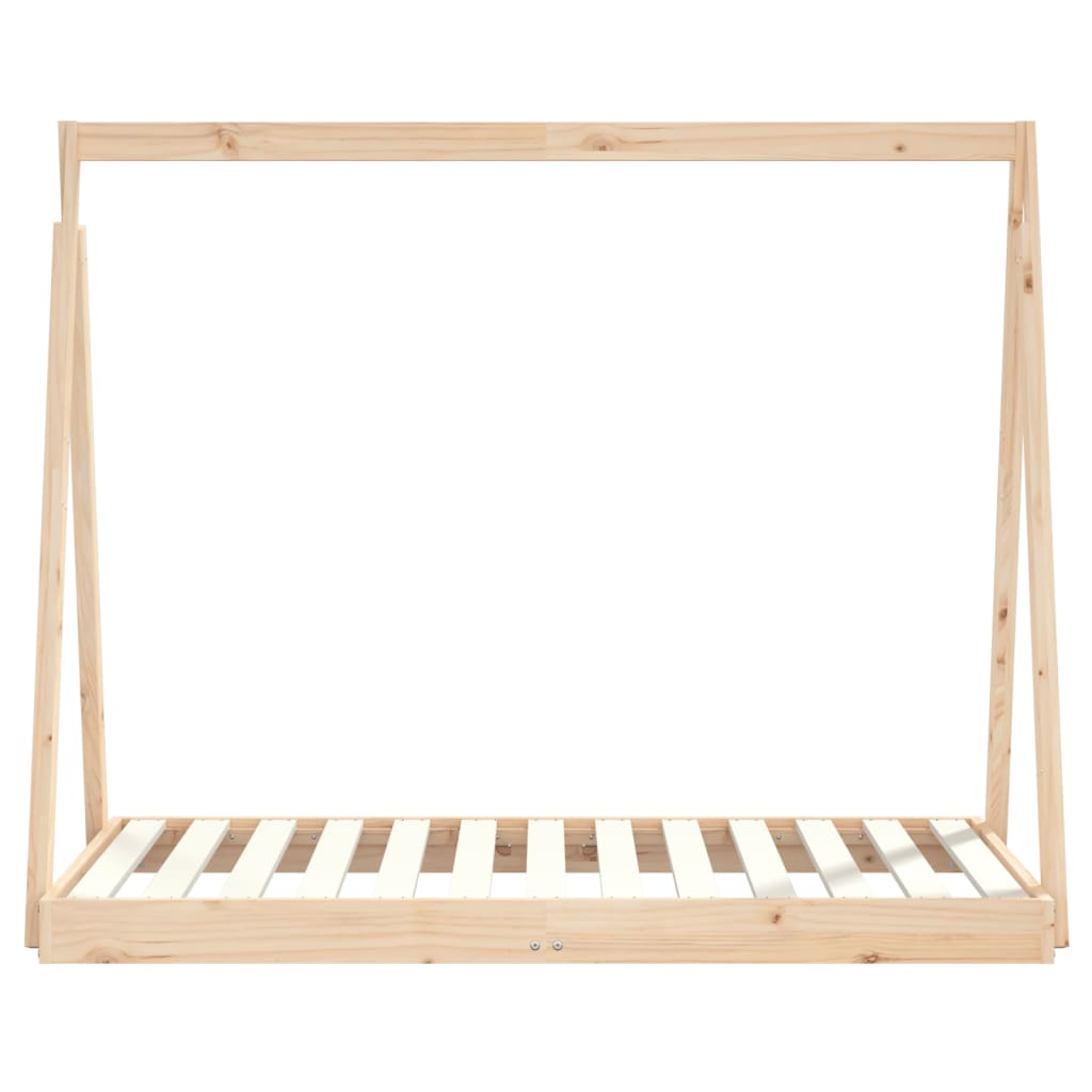 Kids Bed Frame 70x140 cm Solid Wood Pine