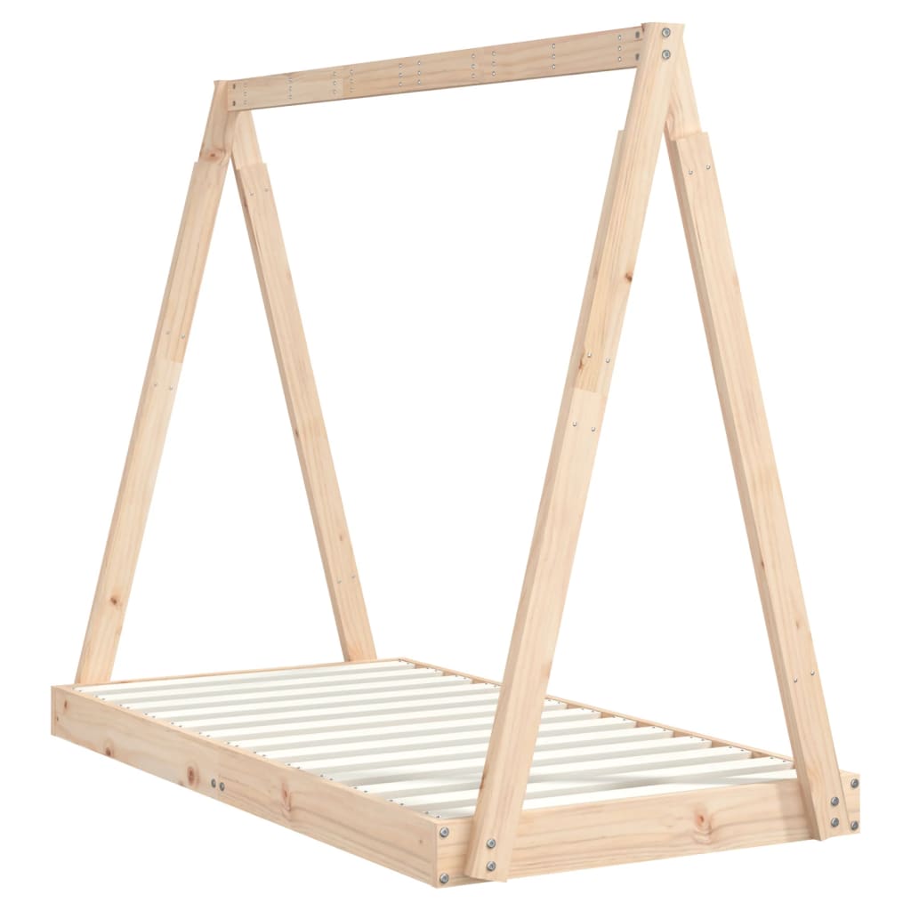 Kids Bed Frame 70x140 cm Solid Wood Pine