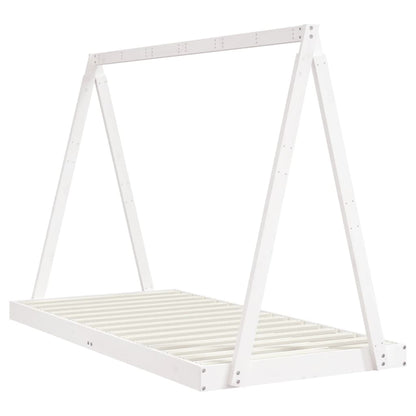 Kids Bed Frame White 90x190 cm Solid Wood Pine