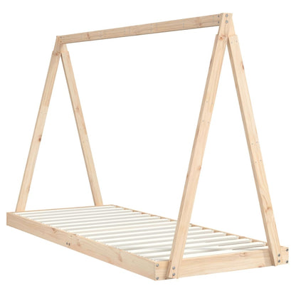 Kids Bed Frame 80x200 cm Solid Wood Pine