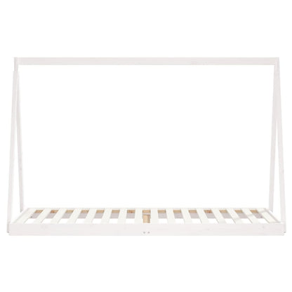 Kids Bed Frame White 80x200 cm Solid Wood Pine