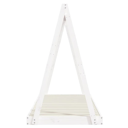 Kids Bed Frame White 80x200 cm Solid Wood Pine