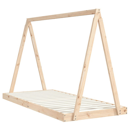 Kids Bed Frame 90x200 cm Solid Wood Pine