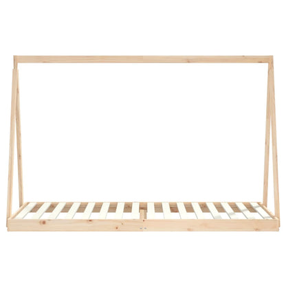 Kids Bed Frame 90x200 cm Solid Wood Pine