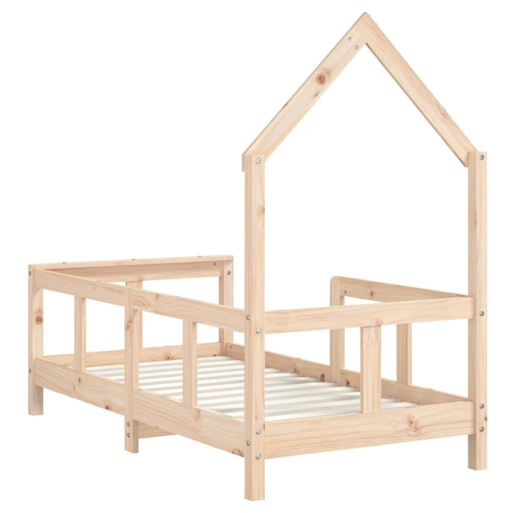 Kids Bed Frame 70x140 cm Solid Wood Pine