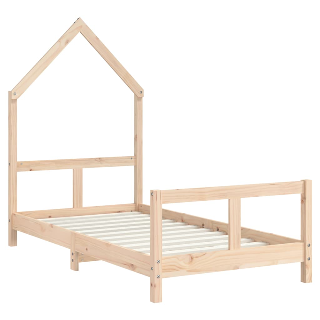 Kids Bed Frame 80x160 cm Solid Wood Pine