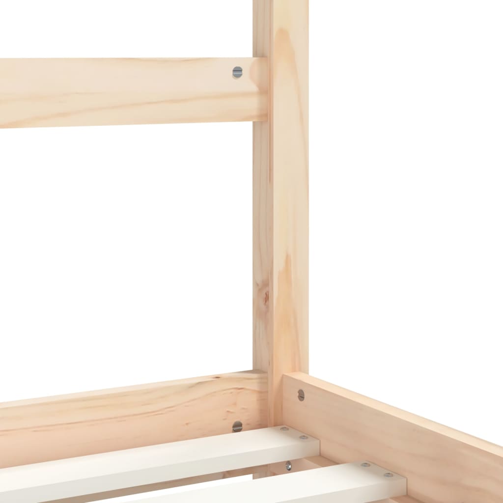 Kids Bed Frame 80x160 cm Solid Wood Pine