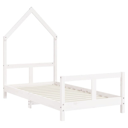 Kids Bed Frame White 80x160 cm Solid Wood Pine