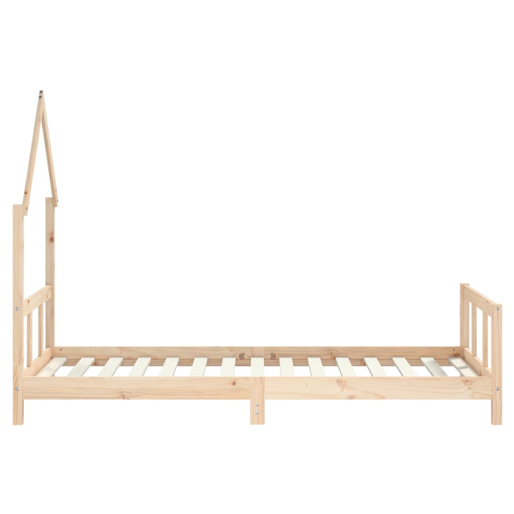 Kids Bed Frame 90x190 cm Solid Wood Pine