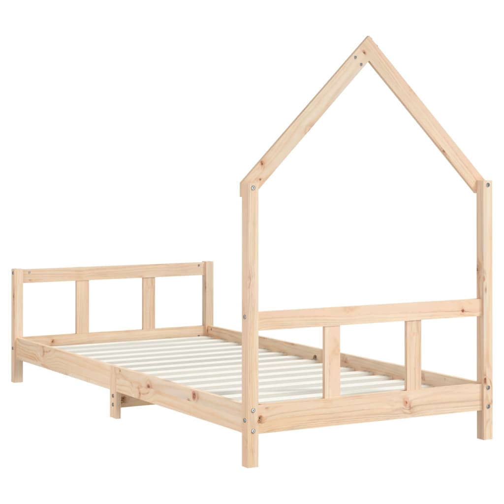 Kids Bed Frame 90x190 cm Solid Wood Pine