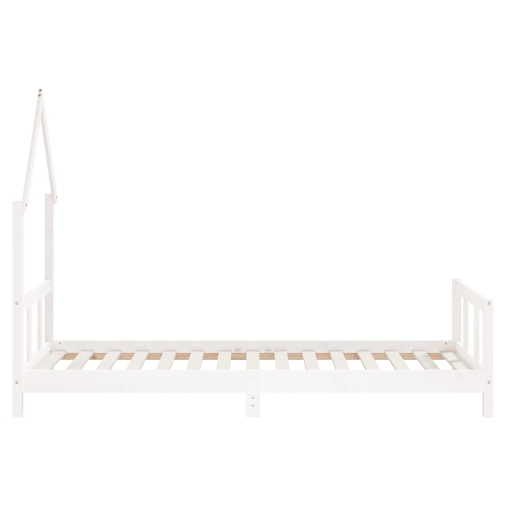 Kids Bed Frame White 90x190 cm Solid Wood Pine