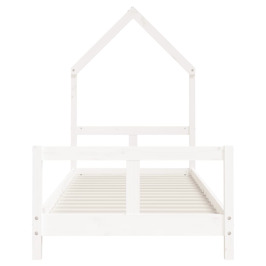 Kids Bed Frame White 80x200 cm Solid Wood Pine