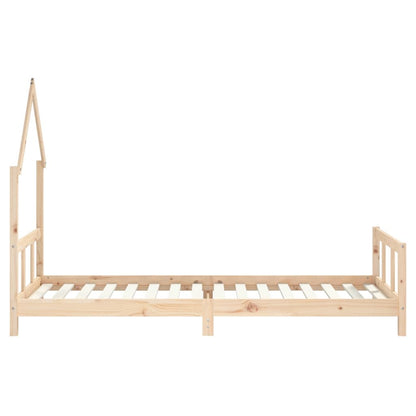 Kids Bed Frame 90x200 cm Solid Wood Pine