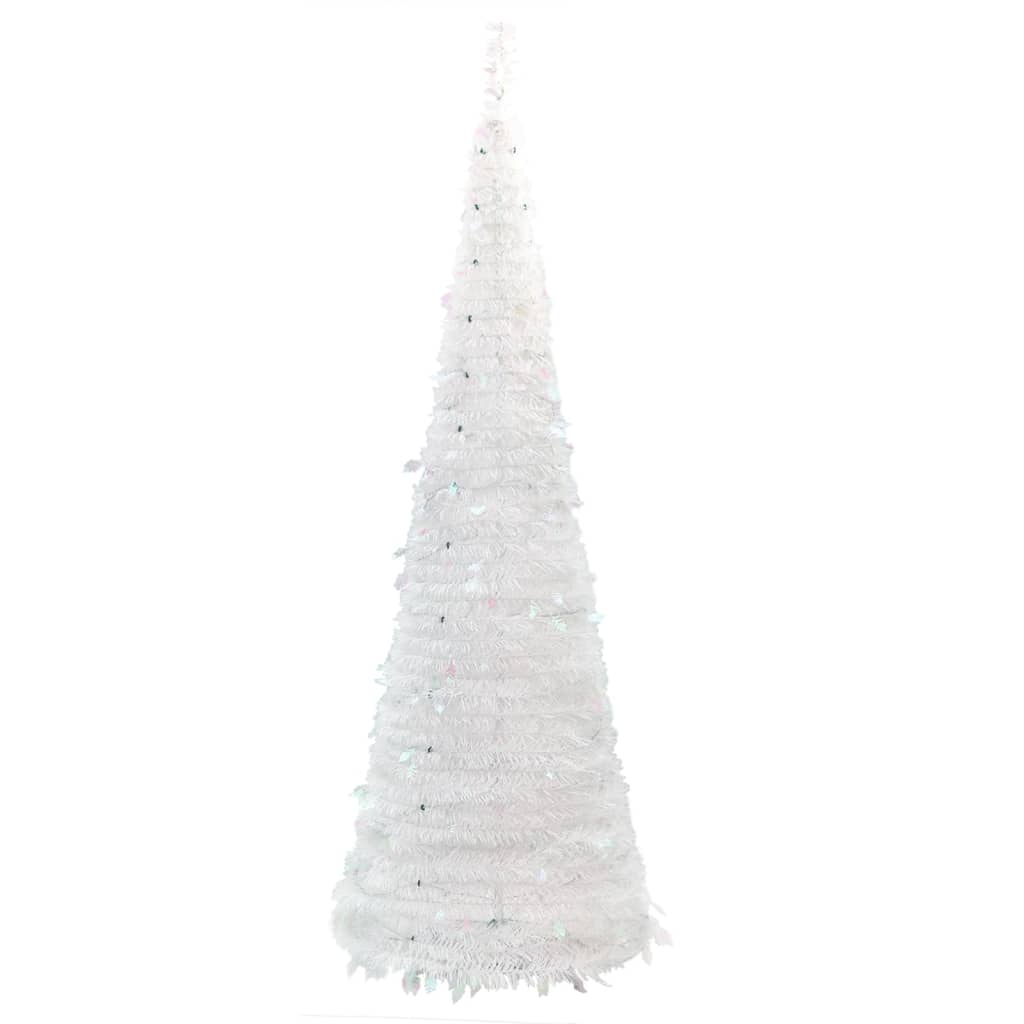 Artificial Christmas Tree Pop-up 50 LEDs White 120 cm