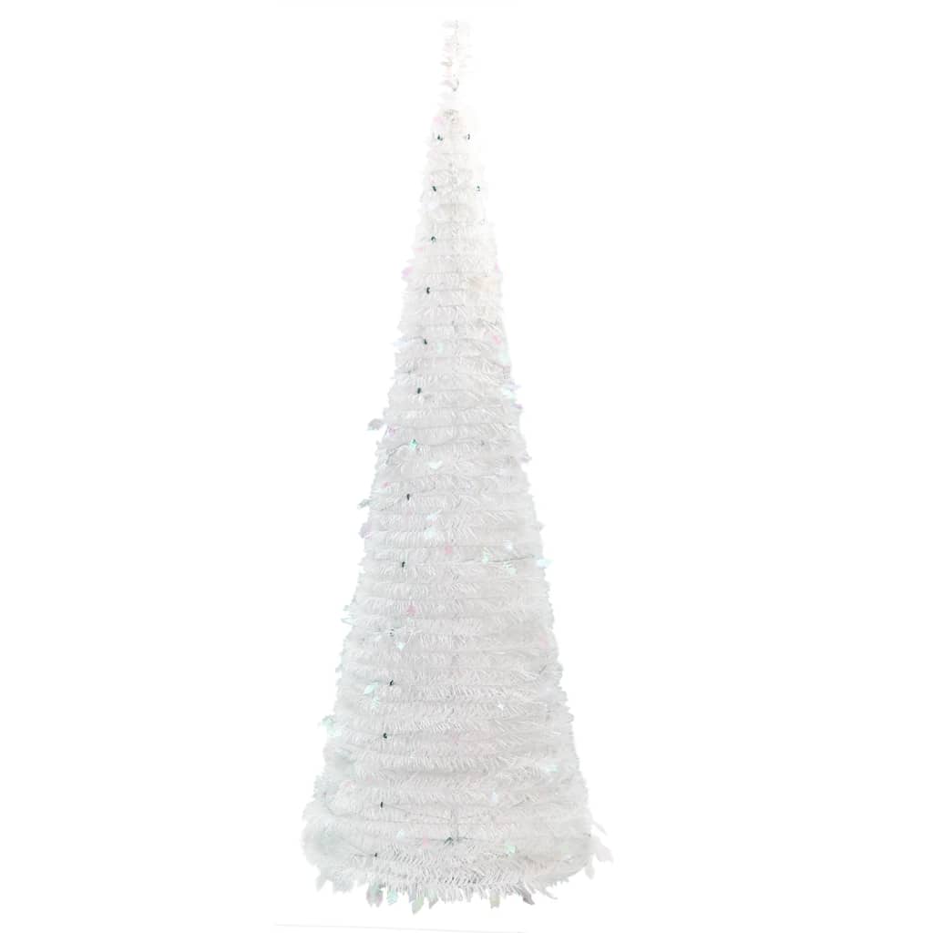 Artificial Christmas Tree Pop-up 100 LEDs White 150 cm