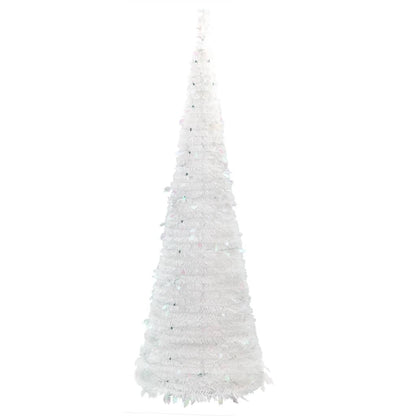 Artificial Christmas Tree Pop-up 100 LEDs White 150 cm