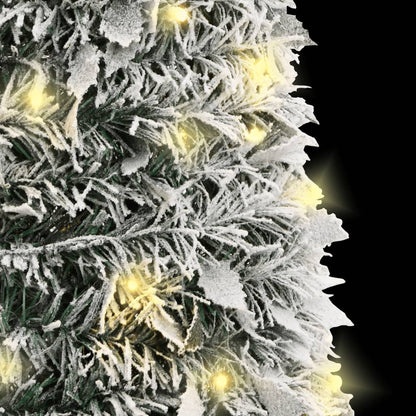 Artificial Christmas Tree Pop-up Flocked Snow 50 LEDs 120 cm