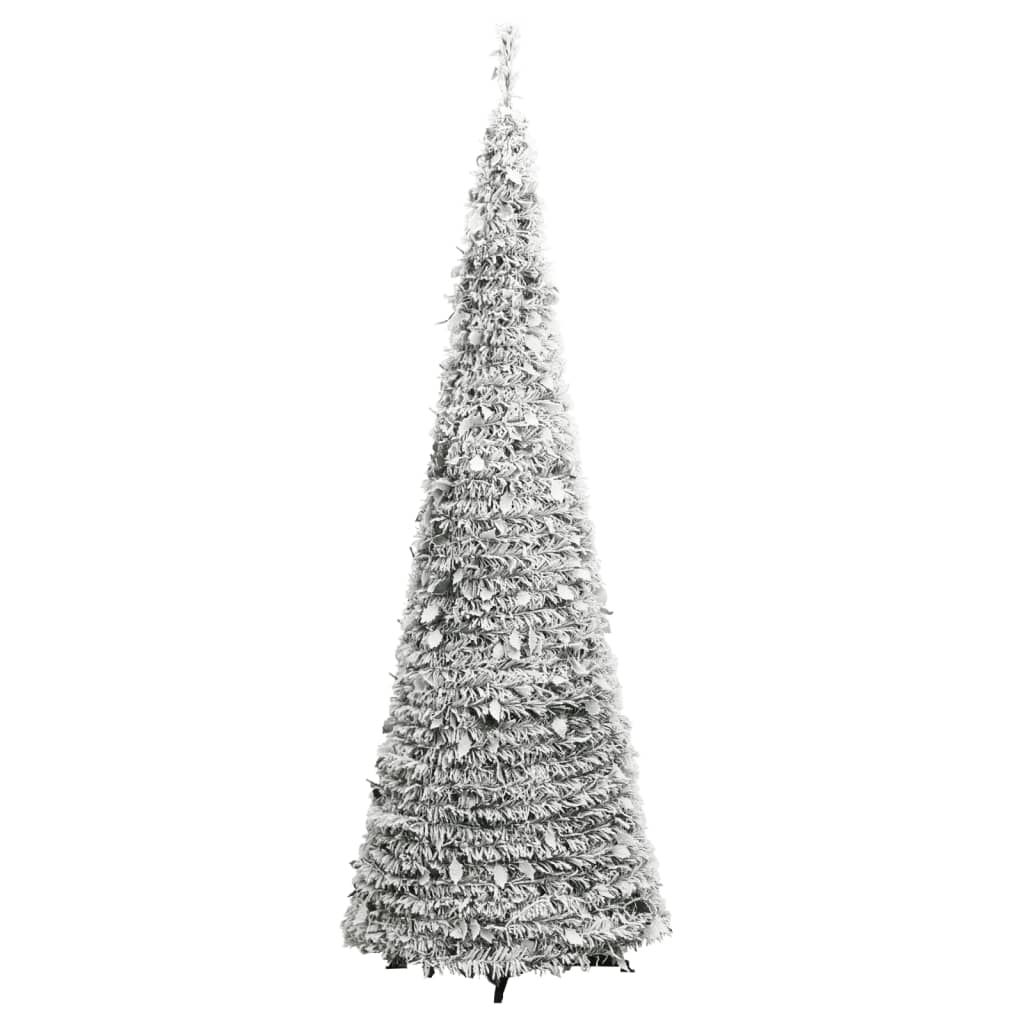 Artificial Christmas Tree Pop-up Flocked Snow 50 LEDs 120 cm