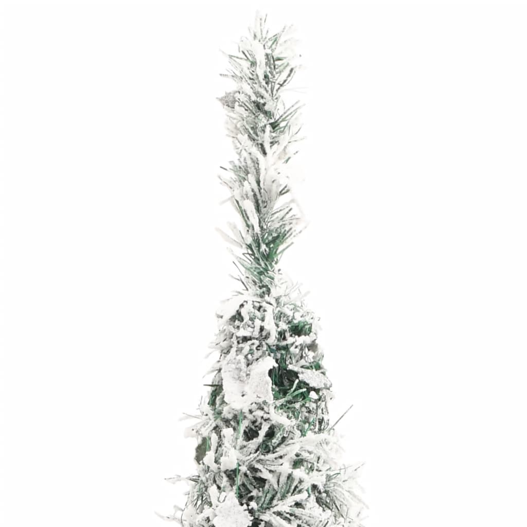 Artificial Christmas Tree Pop-up Flocked Snow 150 LEDs 180 cm