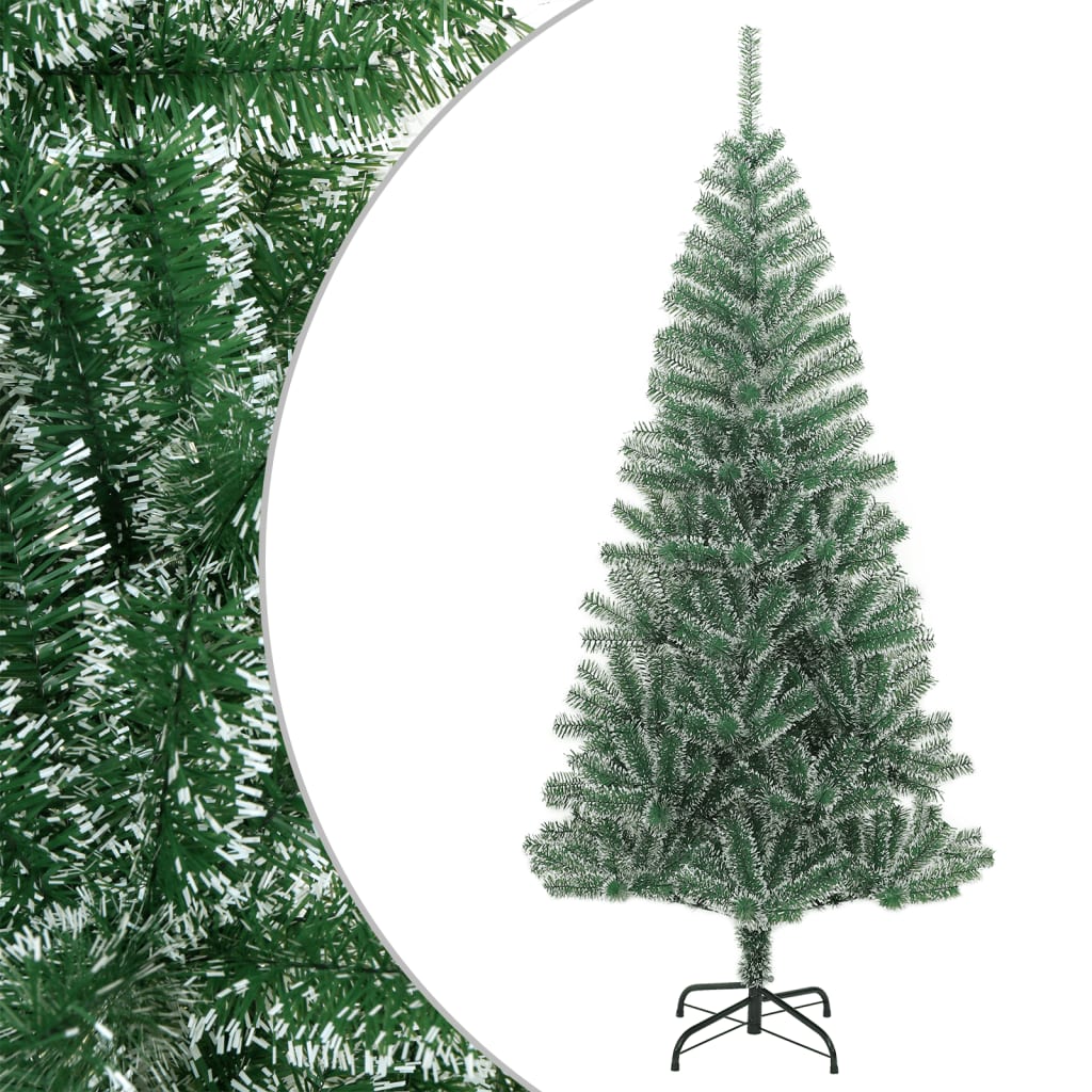 Artificial Christmas Tree with Flocked Snow Green 240 cm