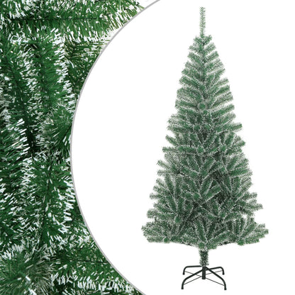 Artificial Christmas Tree with Flocked Snow Green 240 cm