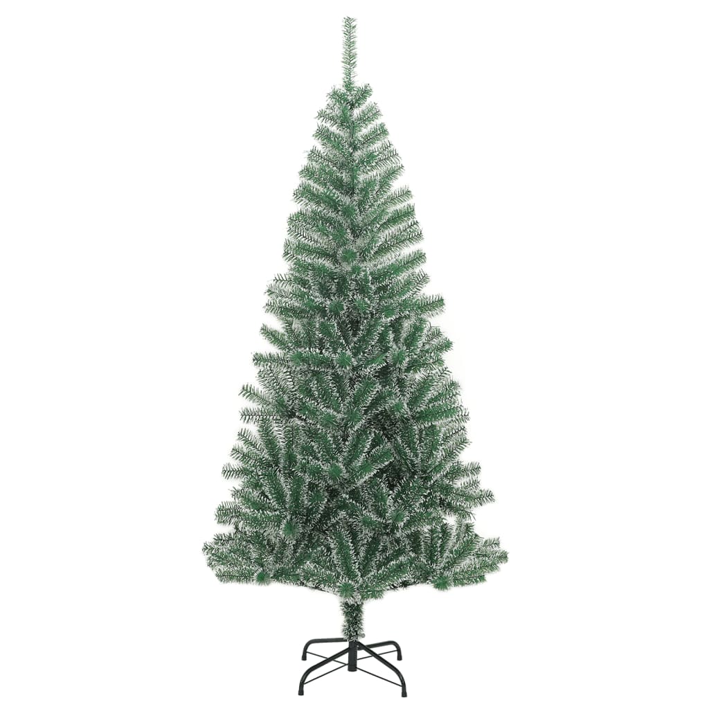 Artificial Christmas Tree with Flocked Snow Green 240 cm