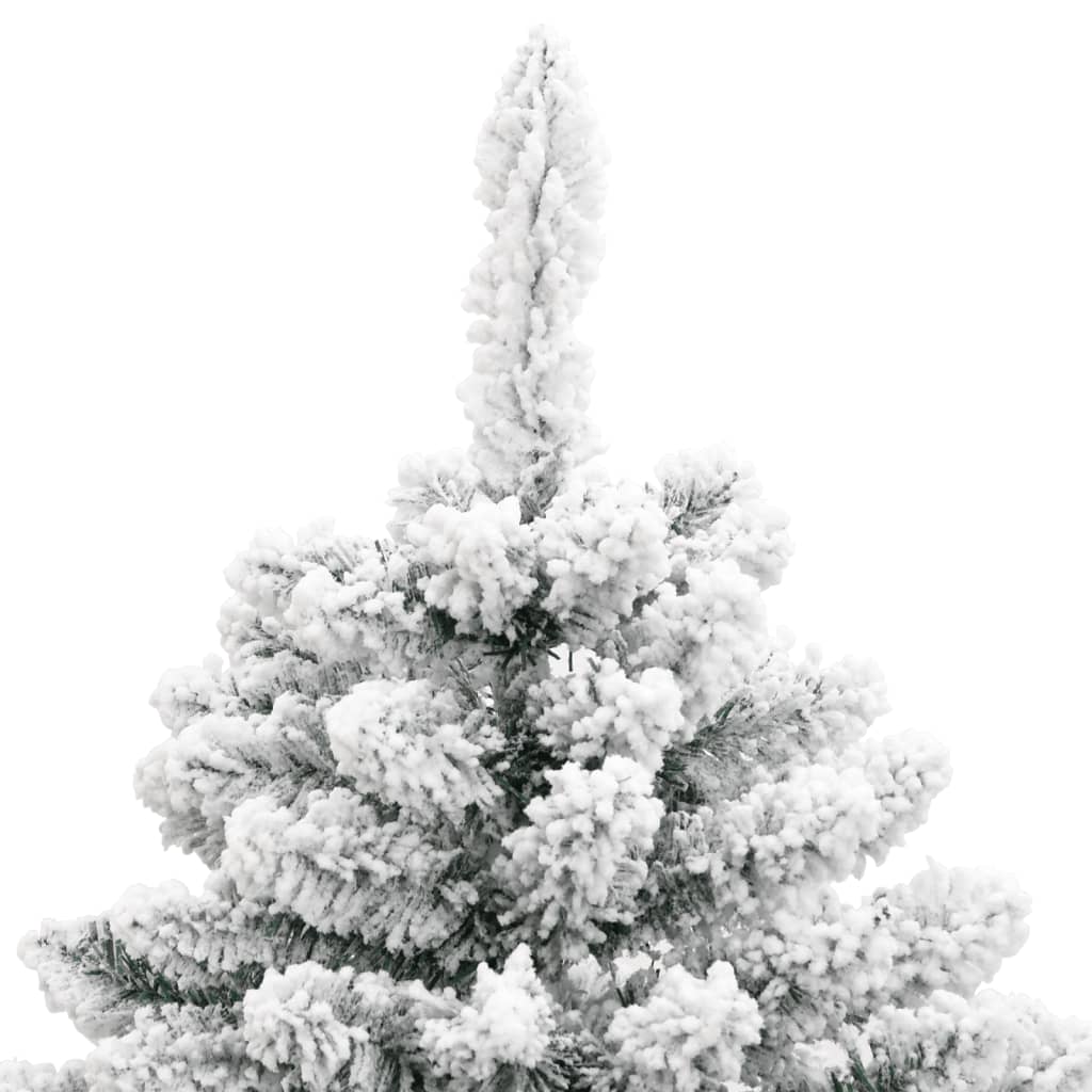 Artificial Hinged Christmas Tree with Flocked Snow 120 cm