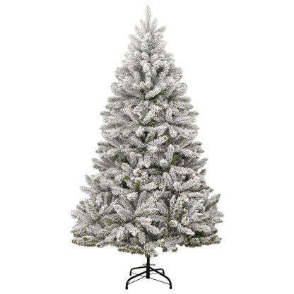 Artificial Hinged Christmas Tree with Flocked Snow 270 cm