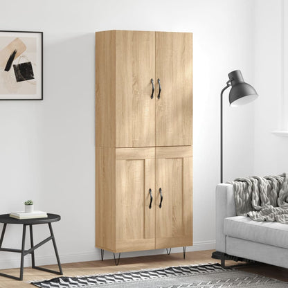 Highboard Sonoma Oak 69.5x34x180 cm Engineered Wood