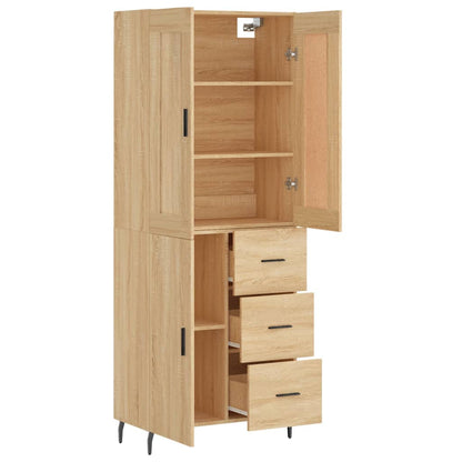 Highboard Sonoma Oak 69.5x34x180 cm Engineered Wood